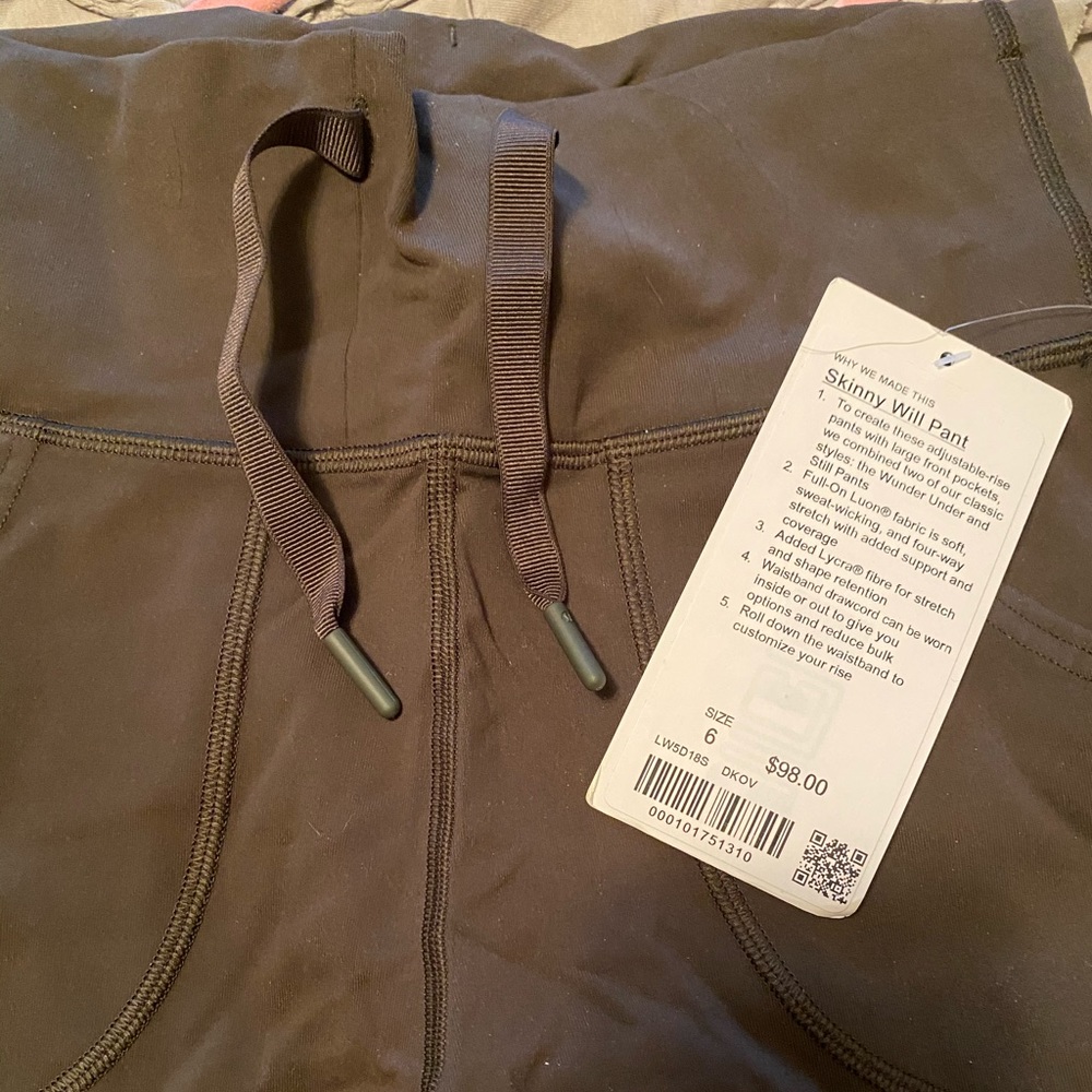 Lululemon leggings with tie